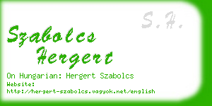 szabolcs hergert business card